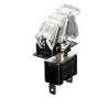12V 20A - LED SPST Kipp-Wippschalter - mit Abdeckung