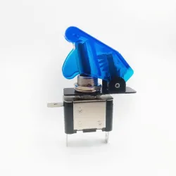 12V 20A - LED SPST Kipp-Wippschalter - mit Abdeckung