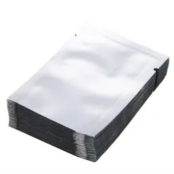Aluminium sølv segl madposer - vakuum - 100 stk