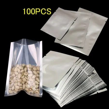 Buste per alimenti alluminio silver seal - sottovuoto - 100 pezzi