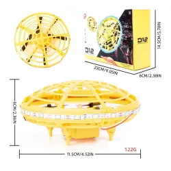 Mini drone UFO - rilevamento manuale a infrarossi - giocattolo elettrico volante