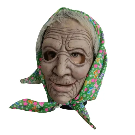 Halloween helmaske - skummel bestemor med hette