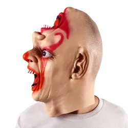 Masque complet d'Halloween - clown d'horreur à l'envers