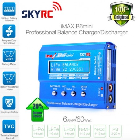 SKYRC Imax B6 60W - mini ładowarka do bilansowania baterii - discharger