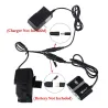 LucesLámpara doble delantera bicicleta - resistente al agua - USB - 8000LM - 2 X T6 LED