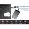 UTHAI T44 - gabinete HDD USB 3.0 - para SSD SATA de 2,5 polegadas - suporte 6 TB