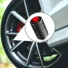 Motorsykkel / sykkeldekk luftventiler - aluminiumskapsler - langfinger / hodeskalle - 4 stk.
