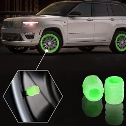 Universal dæk luftventiler - fluorescerende - 4 stk