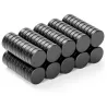 N35 - svart neodymmagnet - rund skiva - 8 mm * 3 mm