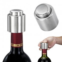 Fechador de vinho / champanhe / garrafa - rolha de vácuo - aço inoxidável