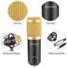 BM800 - dynamische condensatormicrofoon - bedraad - met shockmount - statiefMicrofonen