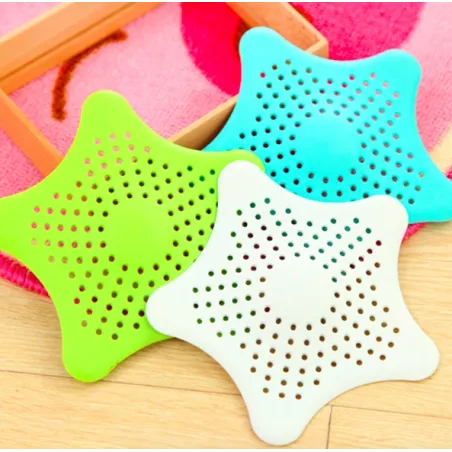 Filtre d'évier de cuisine en silicone - passoire - forme d'étoile