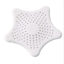 Filtre d'évier de cuisine en silicone - passoire - forme d'étoile