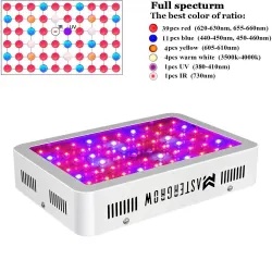 LED plante vækstlys - dobbelt chip LED - panel - 600W