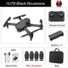 HJ78 Mini - WiFi - FPV - Double caméra 4K HD - pliable - RC Drone Quadcopter - RTF