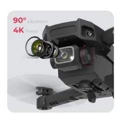 HJ78 Mini - WiFi - FPV - Double caméra 4K HD - pliable - RC Drone Quadcopter - RTF