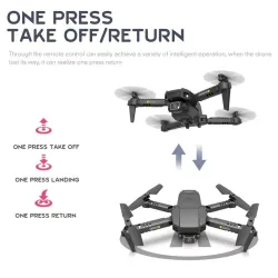 HJ78 Mini - Wi -Fi - FPV - 4K HD podwójna kamera - składany - RC Drone Quadcopter - RTFDrone Części