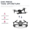 HJ78 Mini - WiFi - FPV - Double caméra 4K HD - pliable - RC Drone Quadcopter - RTF