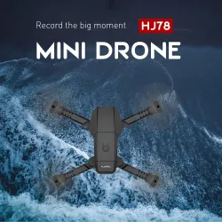 HJ78 Mini - WiFi - FPV - Double caméra 4K HD - pliable - RC Drone Quadcopter - RTF
