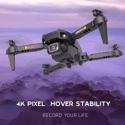 HJ78 Mini - WiFi - FPV - Double caméra 4K HD - pliable - RC Drone Quadcopter - RTF