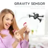 HJ78 Mini - WiFi - FPV - Double caméra 4K HD - pliable - RC Drone Quadcopter - RTF