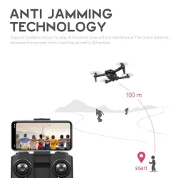 HJ78 Mini - Wi -Fi - FPV - 4K HD podwójna kamera - składany - RC Drone Quadcopter - RTFDrone Części