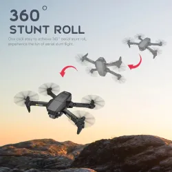 HJ78 Mini - WiFi - FPV - Double caméra 4K HD - pliable - RC Drone Quadcopter - RTF