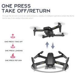 HJ78 Mini - Wi -Fi - FPV - 4K HD podwójna kamera - składany - RC Drone Quadcopter - RTFDrone Części