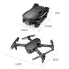 HJ78 Mini - WiFi - FPV - Double caméra 4K HD - pliable - RC Drone Quadcopter - RTF