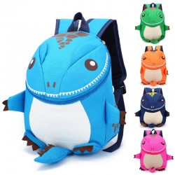 Dinosaur formet rygsæk - skoletaske til børn