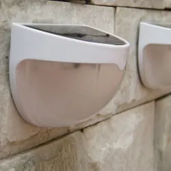 Solar powered garden wall light - waterproof - 6 LEDSolar lighting