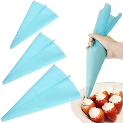 Poche à douille silicone - réutilisable - crème / pâtisserie / glaçage - 30 cm