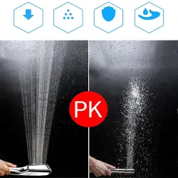 Pommeau de douche à 300 trous - économie d'eau - effet de massage