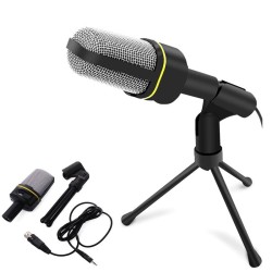 Microfone condensador de estúdio profissional - com fio