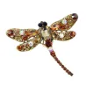 Spilla libellula in cristallo