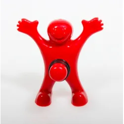 Bouchon de bouteille - bouchon - drôle d'homme rouge
