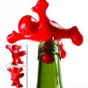 Bouchon de bouteille - bouchon - drôle d'homme rouge