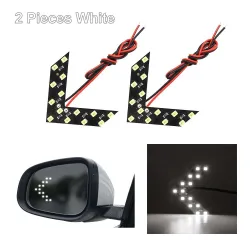Indicatori di direzione a specchio a LED - 14 LED - a forma di freccia - 2 pezzi