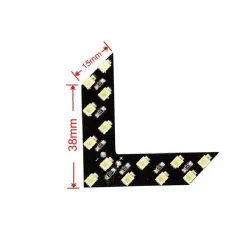 Clignotants rétroviseurs LED - 14 LEDS - forme flèche - 2 pièces
