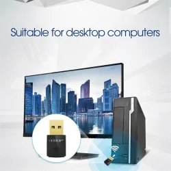 EDUP - 300 Mbps - langaton nano USB 2.0 - verkkokortti - WiFi-vastaanotin