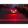 Feu laser de voiture - feu de brouillard / d'avertissement - ligne rouge - étoiles