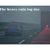 Feu laser de voiture - feu de brouillard / d'avertissement - ligne rouge - étoiles