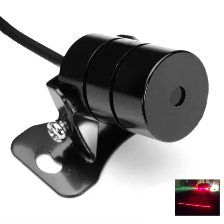 Feu laser de voiture - feu de brouillard / d'avertissement - ligne rouge - étoiles