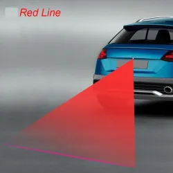 Feu laser de voiture - feu de brouillard / d'avertissement - ligne rouge - étoiles