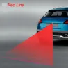 Feu laser de voiture - feu de brouillard / d'avertissement - ligne rouge - étoiles