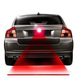 Feu laser de voiture - feu de brouillard / d'avertissement - ligne rouge - étoiles