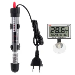 Akvarievannvarmer - med termometer - justerbar - 25W - 50W - 100W - 200W - 300W