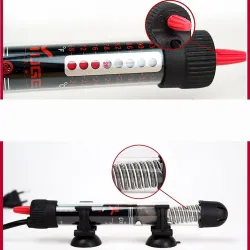 Akvarievannvarmer - med termometer - justerbar - 25W - 50W - 100W - 200W - 300W