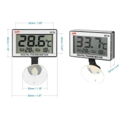 Akvarievannvarmer - med termometer - justerbar - 25W - 50W - 100W - 200W - 300W