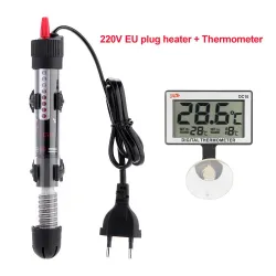 Akvarievannvarmer - med termometer - justerbar - 25W - 50W - 100W - 200W - 300W